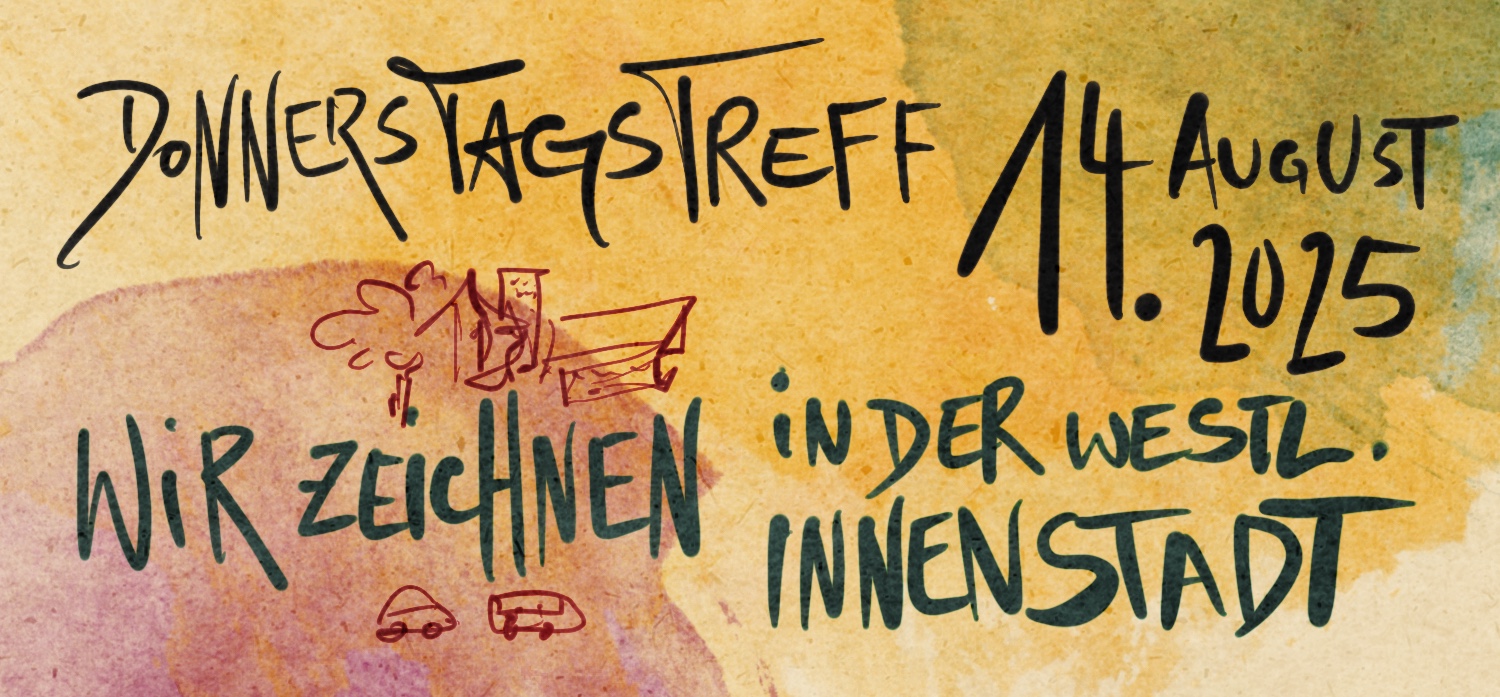 Zeichnen in der westlichen Innenstadt