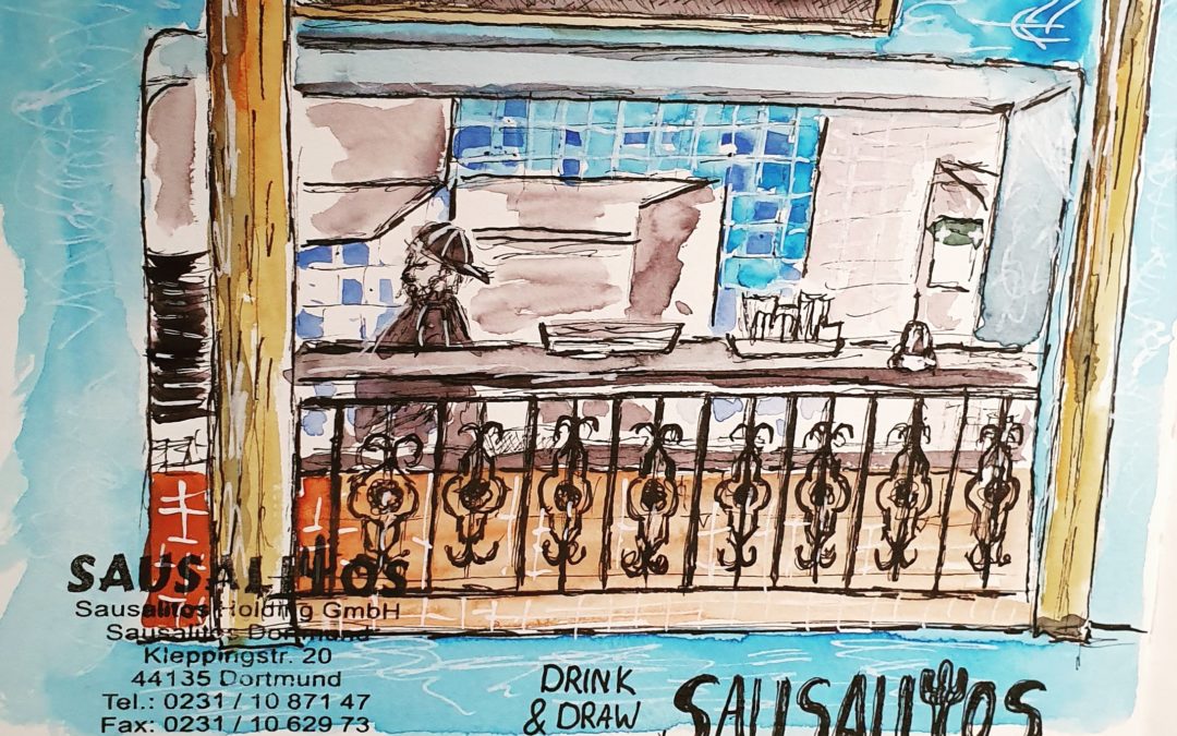 Drink and draw im Sausalitos Dortmund