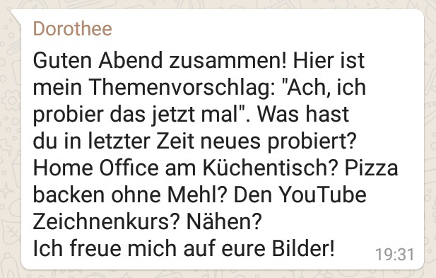 UskDo Donnerstag: “ich probier das jetzt mal”