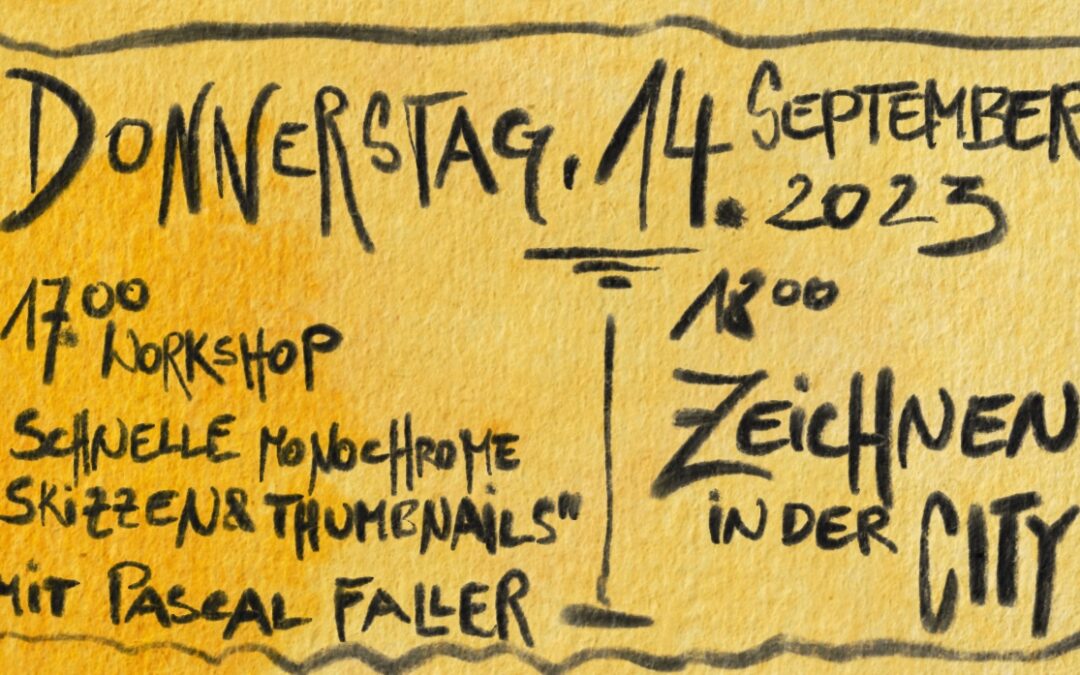 Zeichnen und Workshop am 14.09.2023