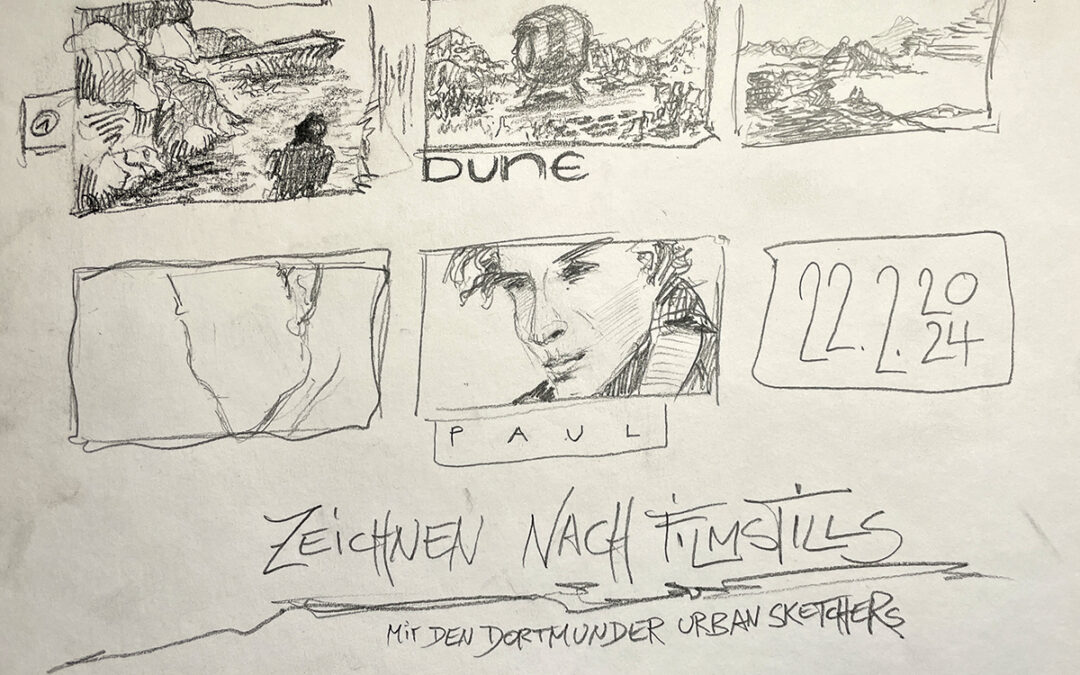 Zeichnen nach Filmstills – Dune