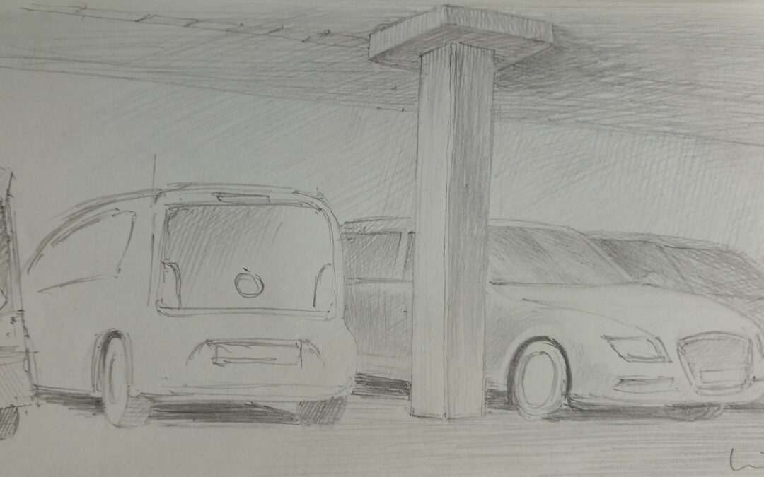Parkende Autos